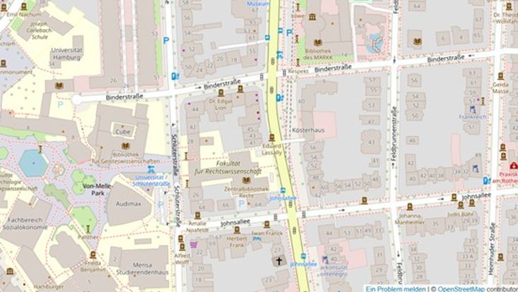 Stadtplanausschnitt Philturm