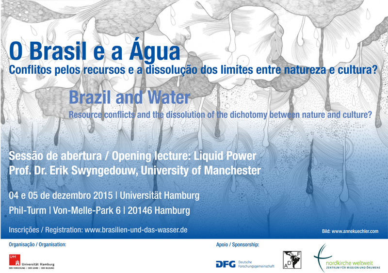 Poster der Wassertagung: O Brasil e água